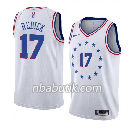 NBA Mænd Trøje Philadelphia 76ers J.J. Redick 17 2018-19 Nike Hvid Swingman